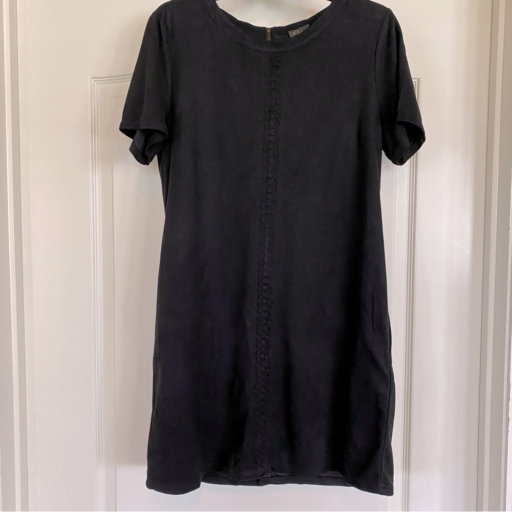KLd-SIGNATURE Black Weave Front Dress Size Large (L)